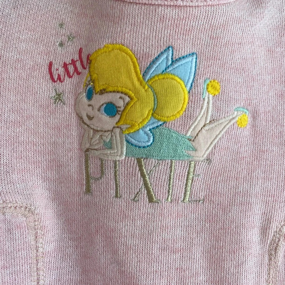 Disney Baby Little Pixie Tinker Bell Long Sleeve Romper NWT Size 18-24 Mths - Picture 2 of 8